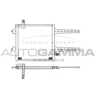 Condenseur, climatisation AUTOGAMMA 101603