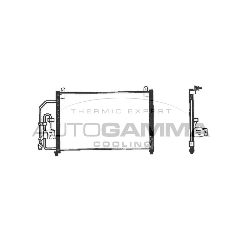 Condenseur, climatisation AUTOGAMMA 101611