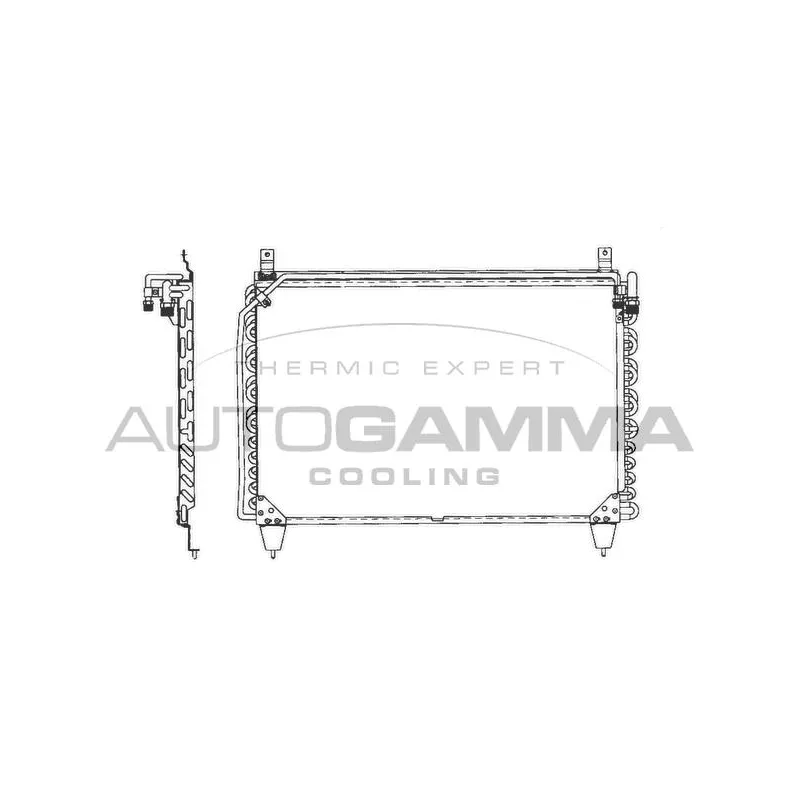 Condenseur, climatisation AUTOGAMMA 101701