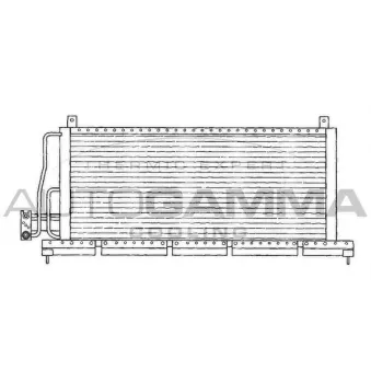 Condenseur, climatisation AUTOGAMMA 101708