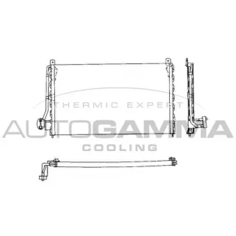 Condenseur, climatisation AUTOGAMMA 101710