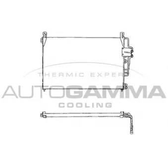 Condenseur, climatisation AUTOGAMMA 101712