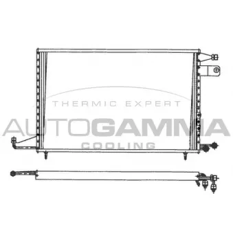 Condenseur, climatisation AUTOGAMMA 101718