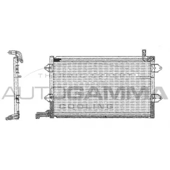 Condenseur, climatisation AUTOGAMMA 101719