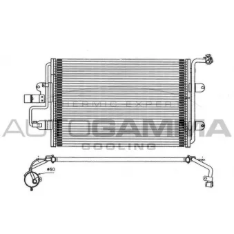 Condenseur, climatisation AUTOGAMMA 101720