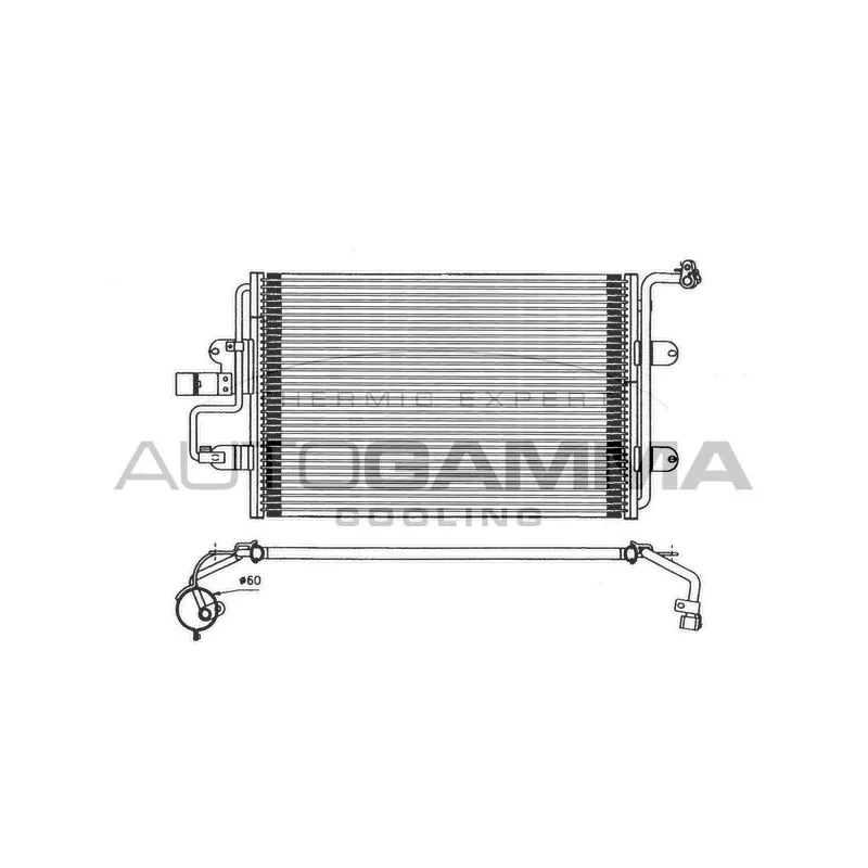Condenseur, climatisation AUTOGAMMA 101720