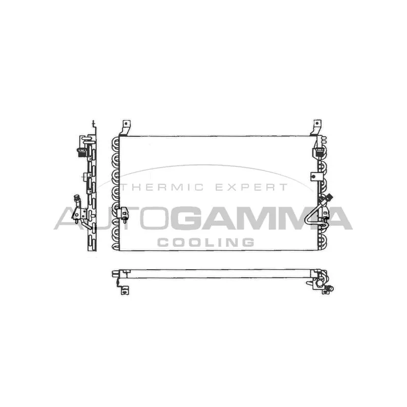 Condenseur, climatisation AUTOGAMMA 101724