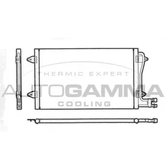 Condenseur, climatisation AUTOGAMMA 101733