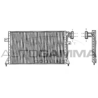 Condenseur, climatisation AUTOGAMMA 101740