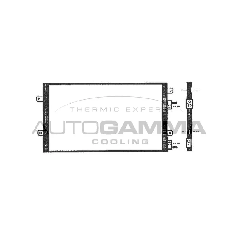 Condenseur, climatisation AUTOGAMMA 101745