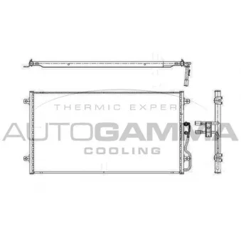 Condenseur, climatisation AUTOGAMMA 101748