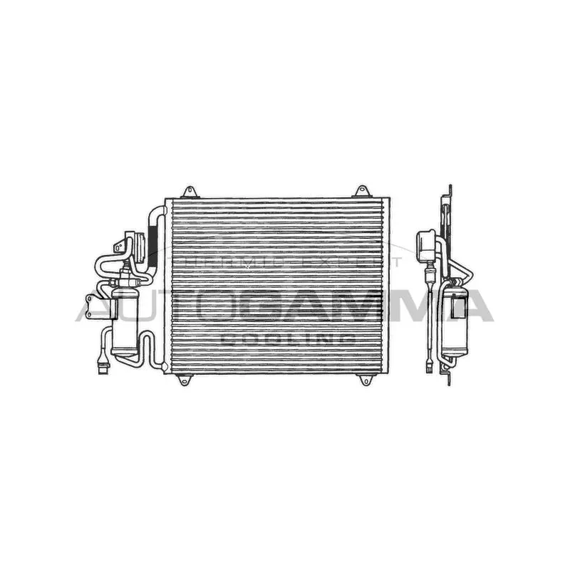 Condenseur, climatisation AUTOGAMMA 101806