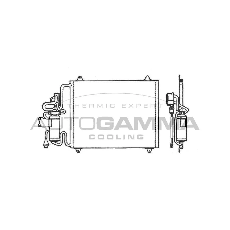 Condenseur, climatisation AUTOGAMMA 101808