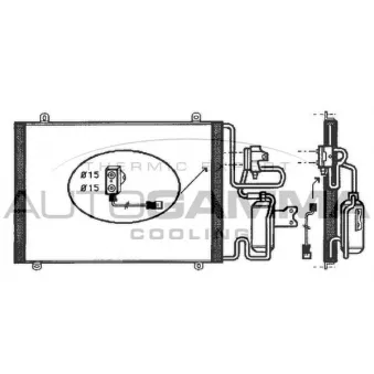 Condenseur, climatisation AUTOGAMMA 101810
