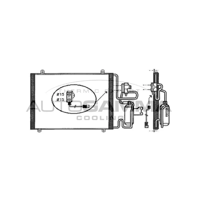 Condenseur, climatisation AUTOGAMMA 101810