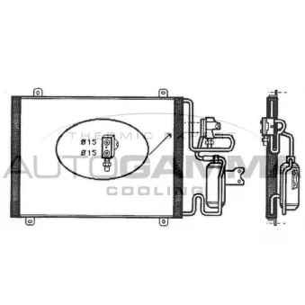 Condenseur, climatisation AUTOGAMMA 101811