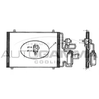 Condenseur, climatisation AUTOGAMMA 101812