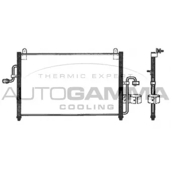 Condenseur, climatisation AUTOGAMMA 101816