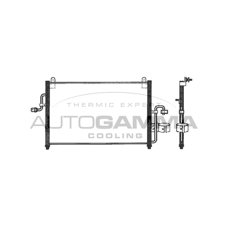 Condenseur, climatisation AUTOGAMMA 101816