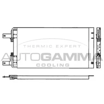 Condenseur, climatisation AUTOGAMMA 101825