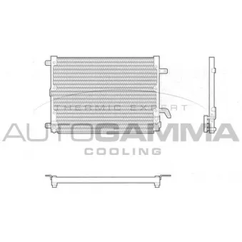 Condenseur, climatisation AUTOGAMMA 101830