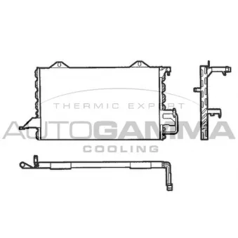 Condenseur, climatisation AUTOGAMMA 101831