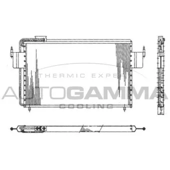 Condenseur, climatisation AUTOGAMMA 101843