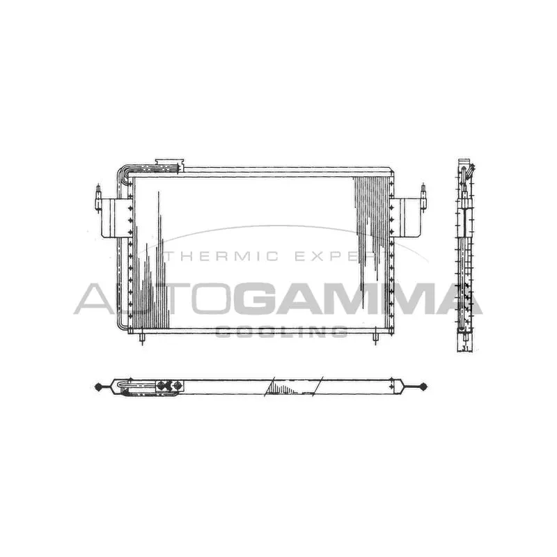 Condenseur, climatisation AUTOGAMMA 101843