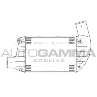 Intercooler, échangeur AUTOGAMMA 101853