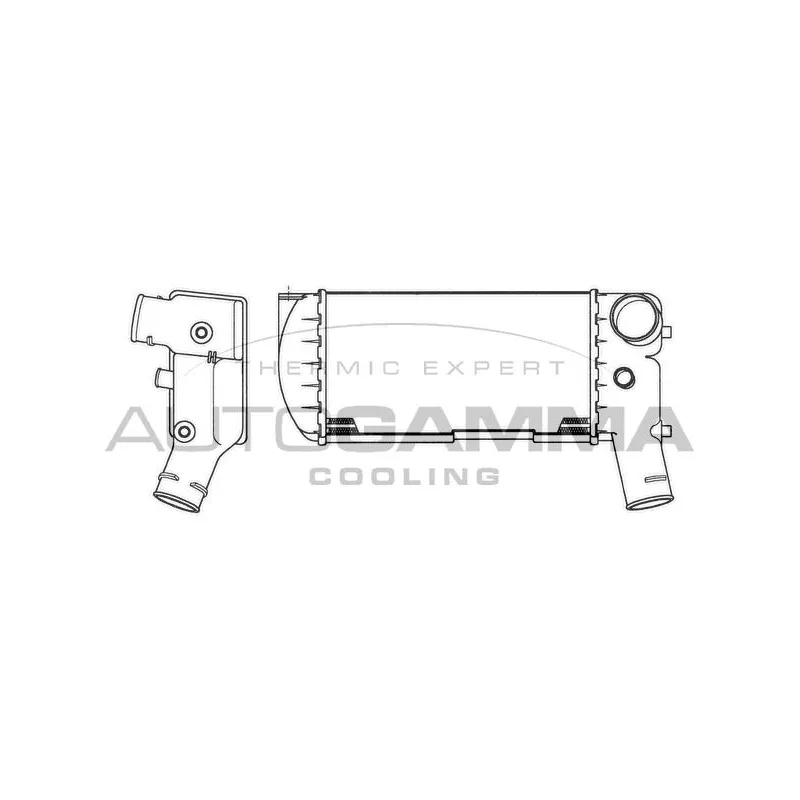 Intercooler, échangeur AUTOGAMMA 101862