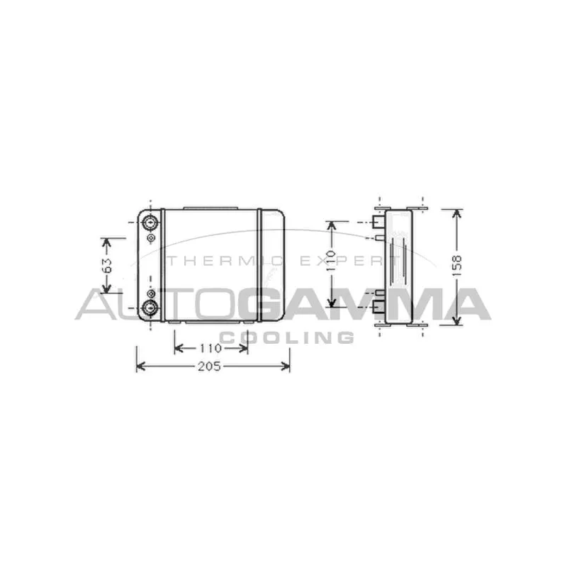 Radiateur d'huile AUTOGAMMA 101868