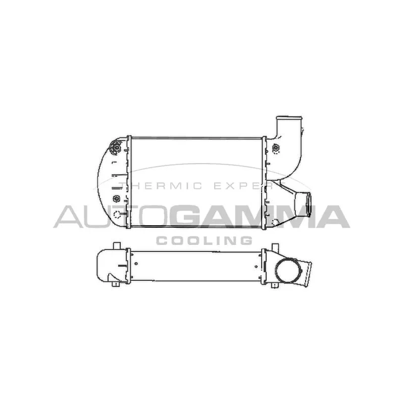 Intercooler, échangeur AUTOGAMMA 101912