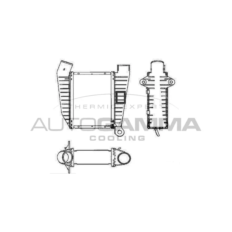 Intercooler, échangeur AUTOGAMMA 101937