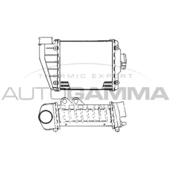 Intercooler, échangeur AUTOGAMMA 101961