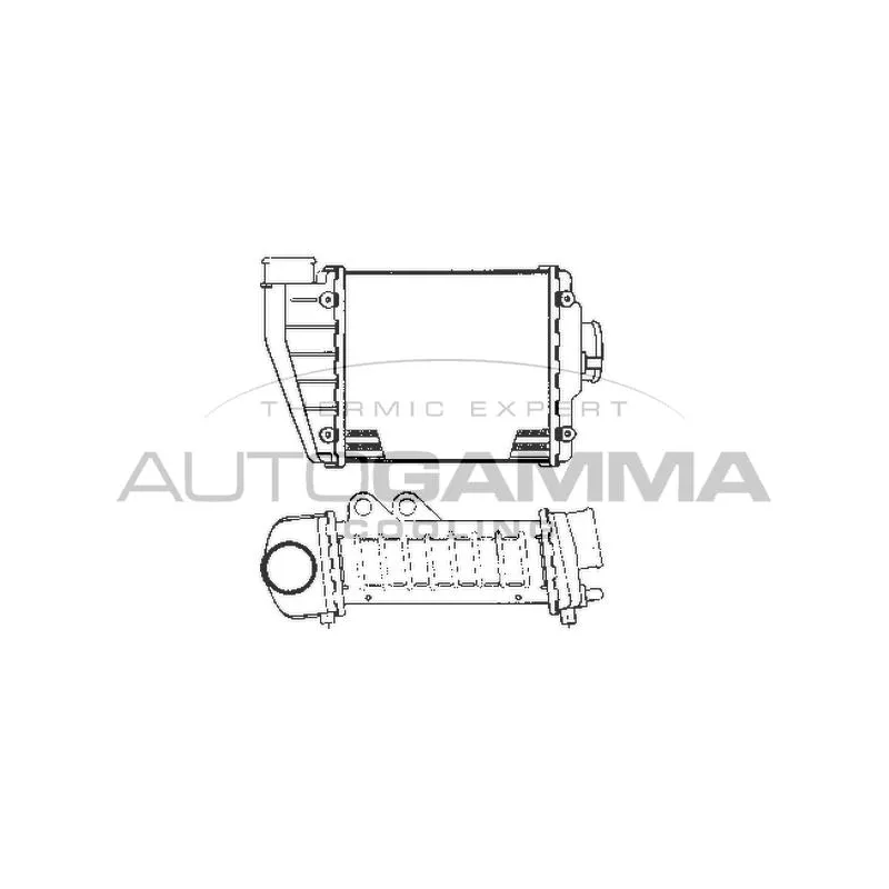 Intercooler, échangeur AUTOGAMMA 101961