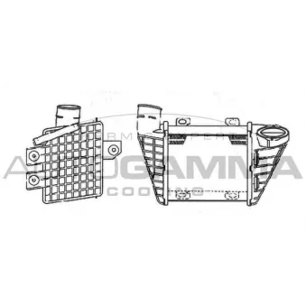 Intercooler, échangeur AUTOGAMMA 101962