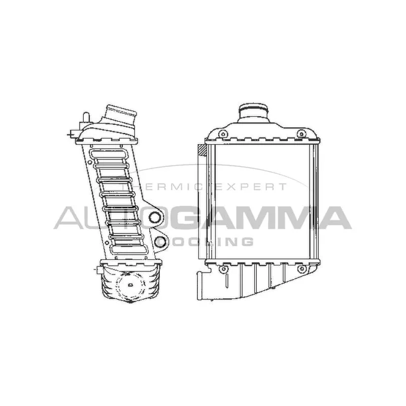 Intercooler, échangeur AUTOGAMMA 101964