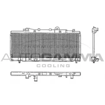 Radiateur, refroidissement du moteur AUTOGAMMA 101991