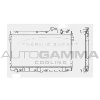 Radiateur, refroidissement du moteur AUTOGAMMA 101998