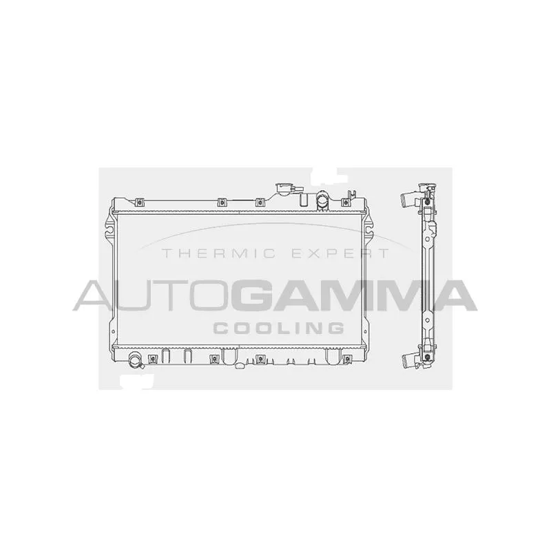 Radiateur, refroidissement du moteur AUTOGAMMA 101998