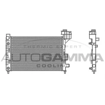 Radiateur, refroidissement du moteur AUTOGAMMA 102000
