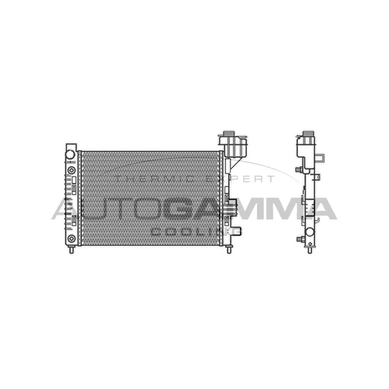 Radiateur, refroidissement du moteur AUTOGAMMA 102000