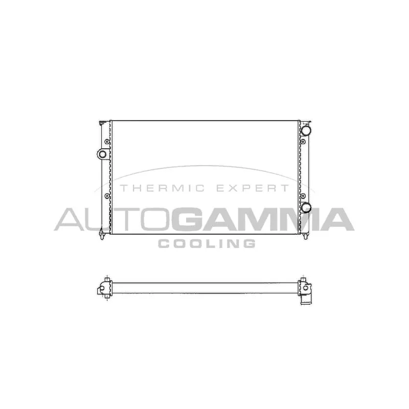 Radiateur, refroidissement du moteur AUTOGAMMA 102009