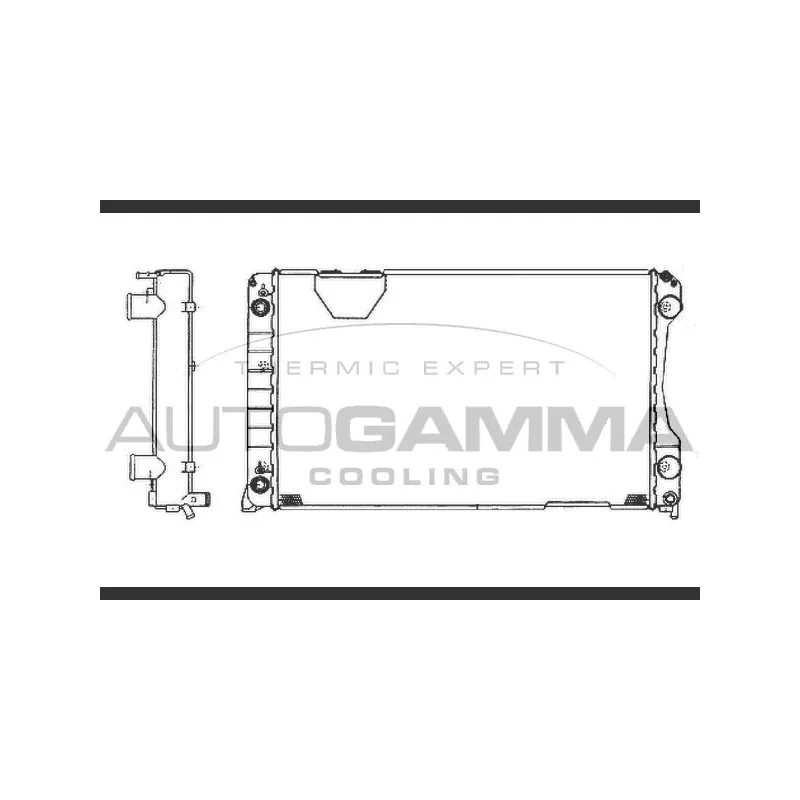 Radiateur, refroidissement du moteur AUTOGAMMA 102025