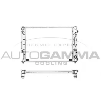 Radiateur, refroidissement du moteur AUTOGAMMA 102028