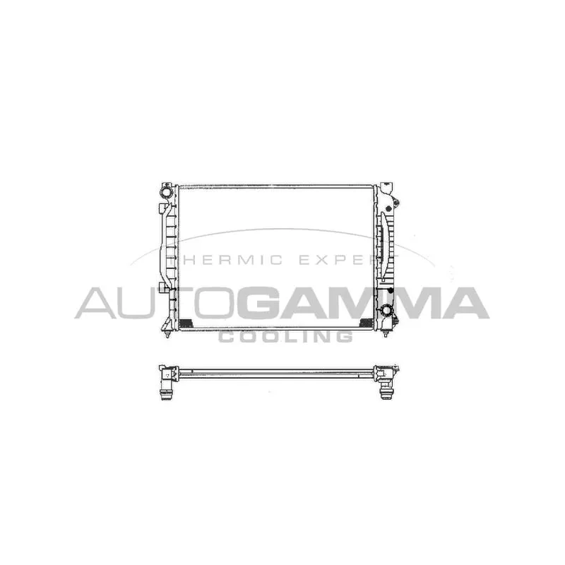Radiateur, refroidissement du moteur AUTOGAMMA 102028