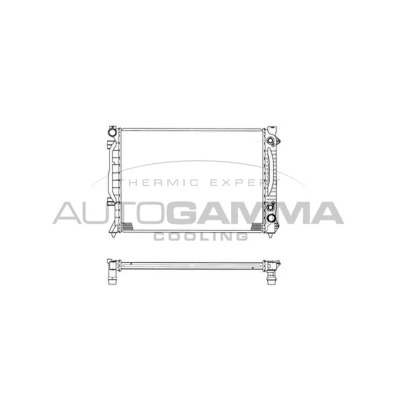 Radiateur, refroidissement du moteur AUTOGAMMA 102029