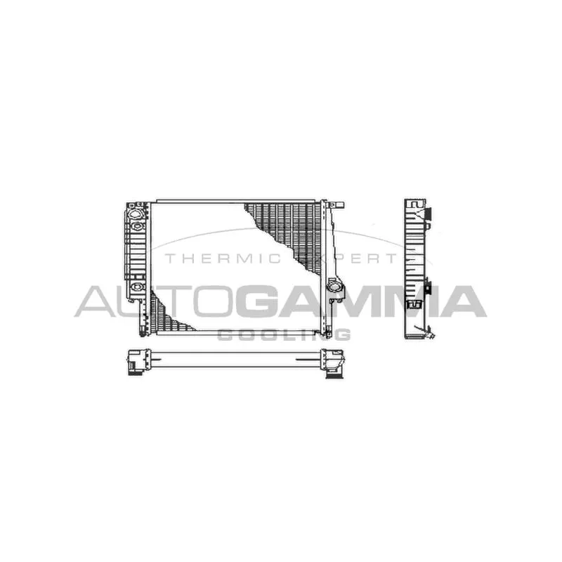 Radiateur, refroidissement du moteur AUTOGAMMA 102036