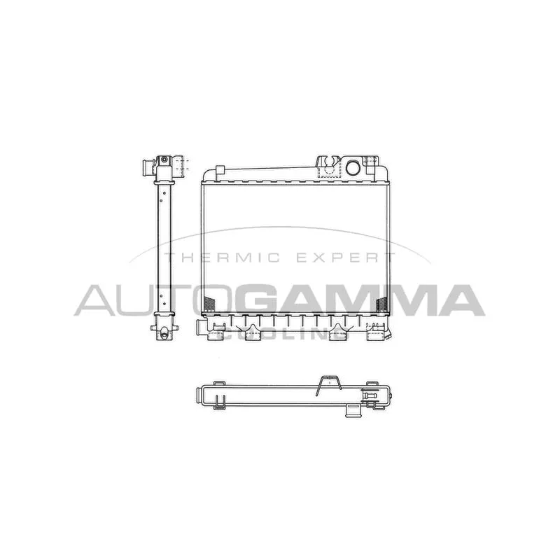 Radiateur, refroidissement du moteur AUTOGAMMA 102038
