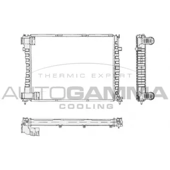 Radiateur, refroidissement du moteur AUTOGAMMA 102046